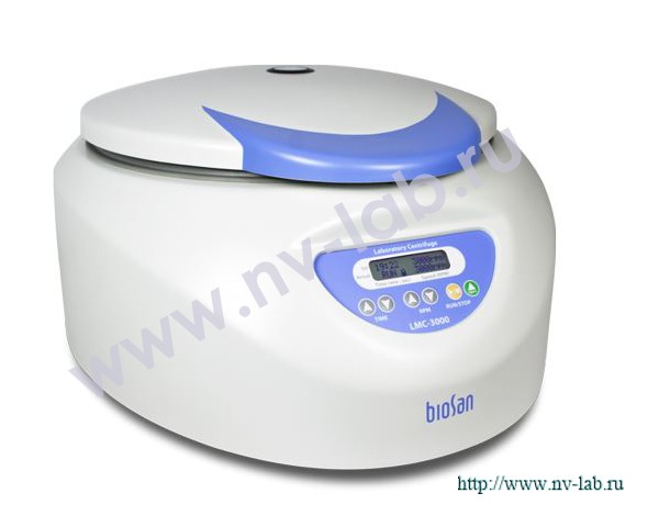 Centrifuge LMC-3000 BioSan desktop up to 3000 rpm, 12*15 ml (additional rotors* for 6*50, 12*10, gel cards, tablet)