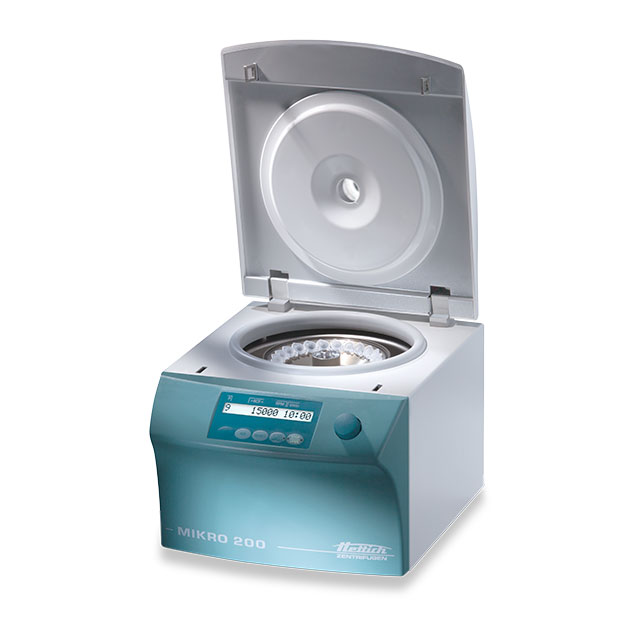 Centrifuge Hettich Mikro 200 R (microcentrifuge, up to 15,000 rpm, 30x1.5 or 2 ml, refrigerated)
