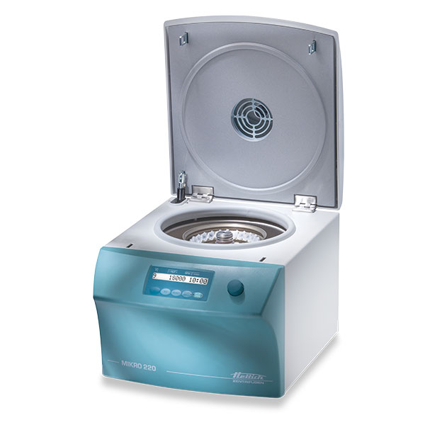 Centrifuge Hettich Mikro 220 (microcentrifuge, up to 18,000 rpm, 60x1.5 or 2 ml)