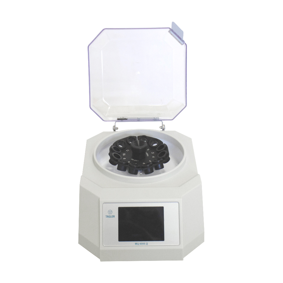 Laboratory centrifuge-vortex TAGLER MTs-6000D (up to 6000 rpm, 12x2 ml, with display)