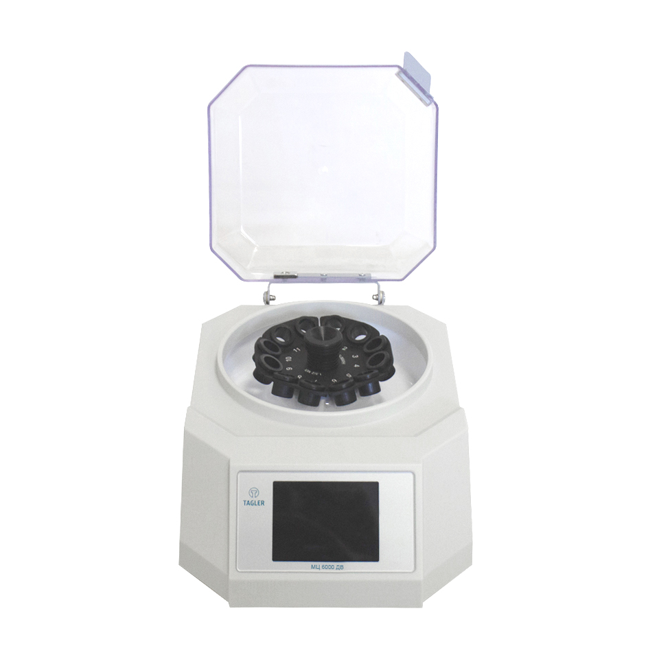Laboratory centrifuge-vortex TAGLER MTs-6000DV (up to 6000 rpm, 12x2 ml, with display, programmable)