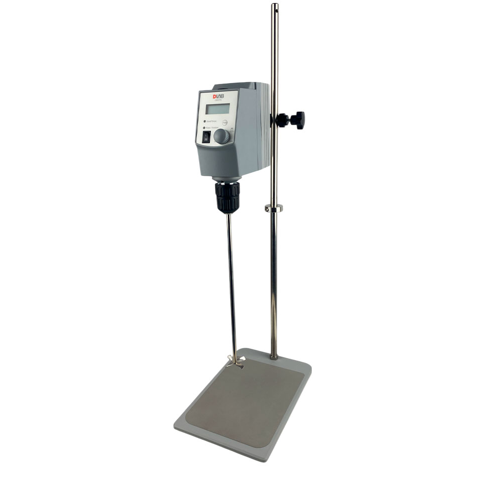 Top drive mixer DLAB OS40-Pro (40 l, 50...2200 rpm) with universal stand, art. 8033200100 + 18900605