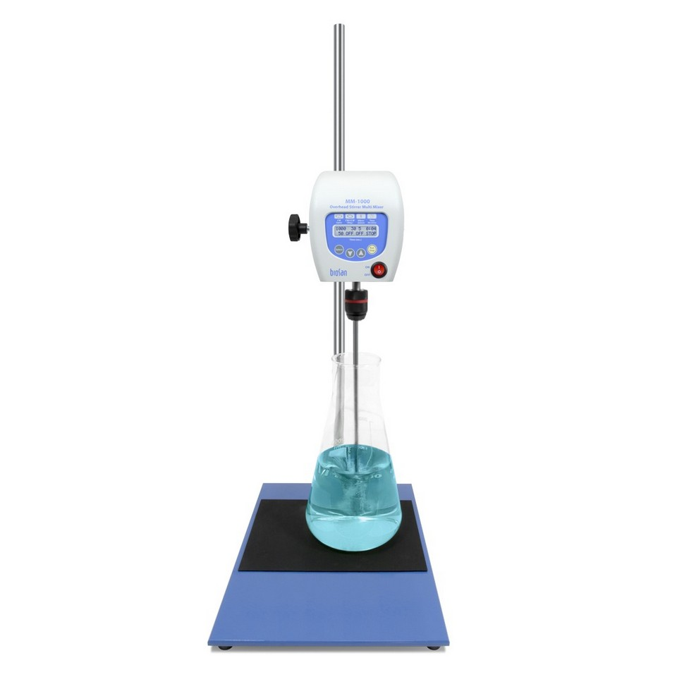 Top drive mixer BioSan MM-1000 (20 l, 1000 rpm)