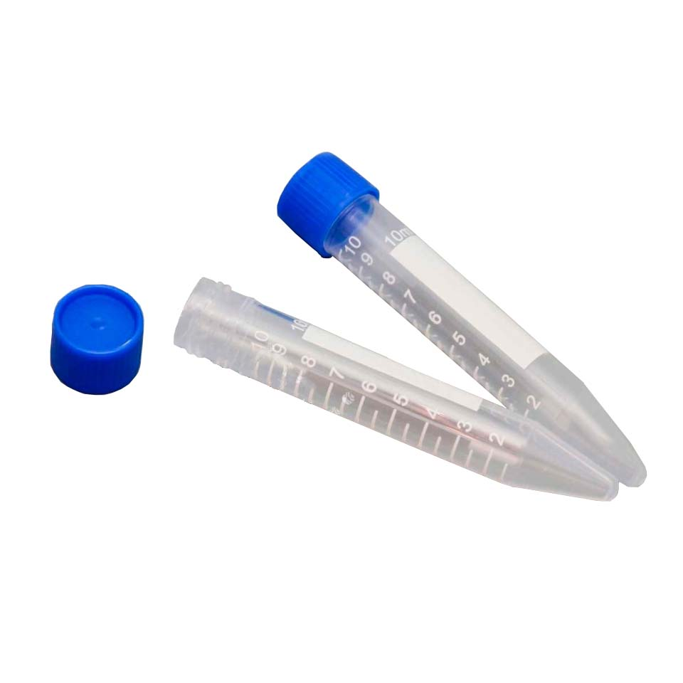 Konussimon trubka 10 ml (polipropilen, bo'linmalar bilan, vintli qopqoq)