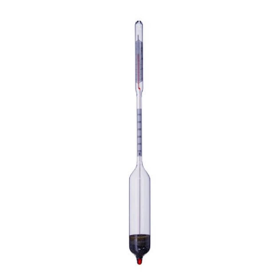 Hydrometer AMT 1015-1040 kg/m3 for milk with thermometer