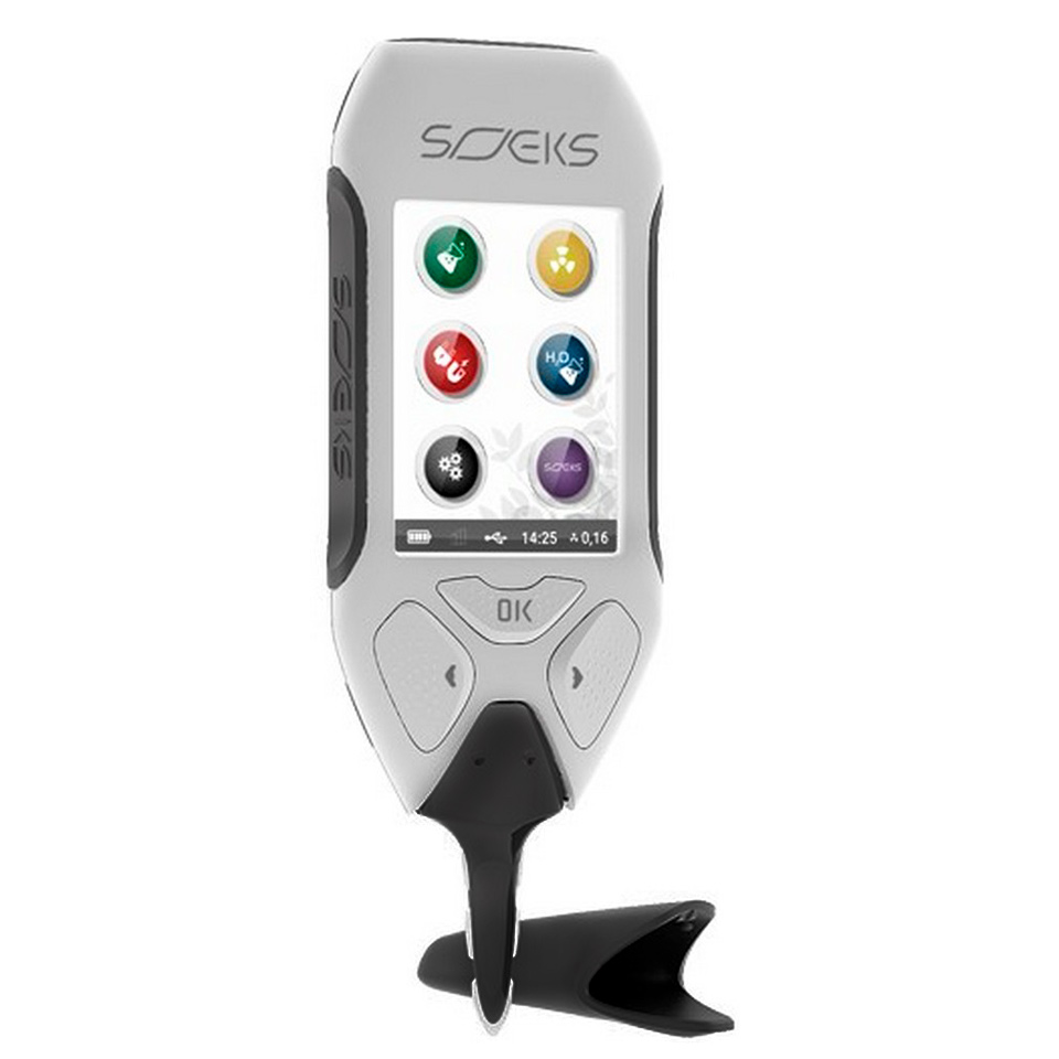Environmental analyzer SOEKS Ecovisor F4 (dosimeter, nitrate tester, water quality assessment, EM field indicator)