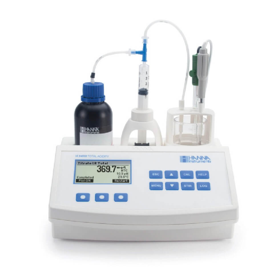 Minititrator HANNA HI 84530-01 (acidity determination)