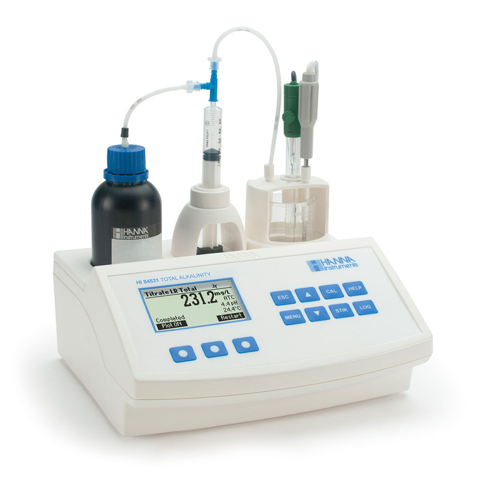 Minititrator HANNA HI 84531-02 (determination of water alkalinity)