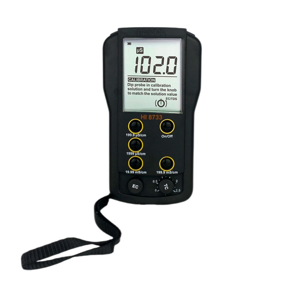 Conductivity meter HANNA HI 8733 (portable, automatic temperature compensation)
