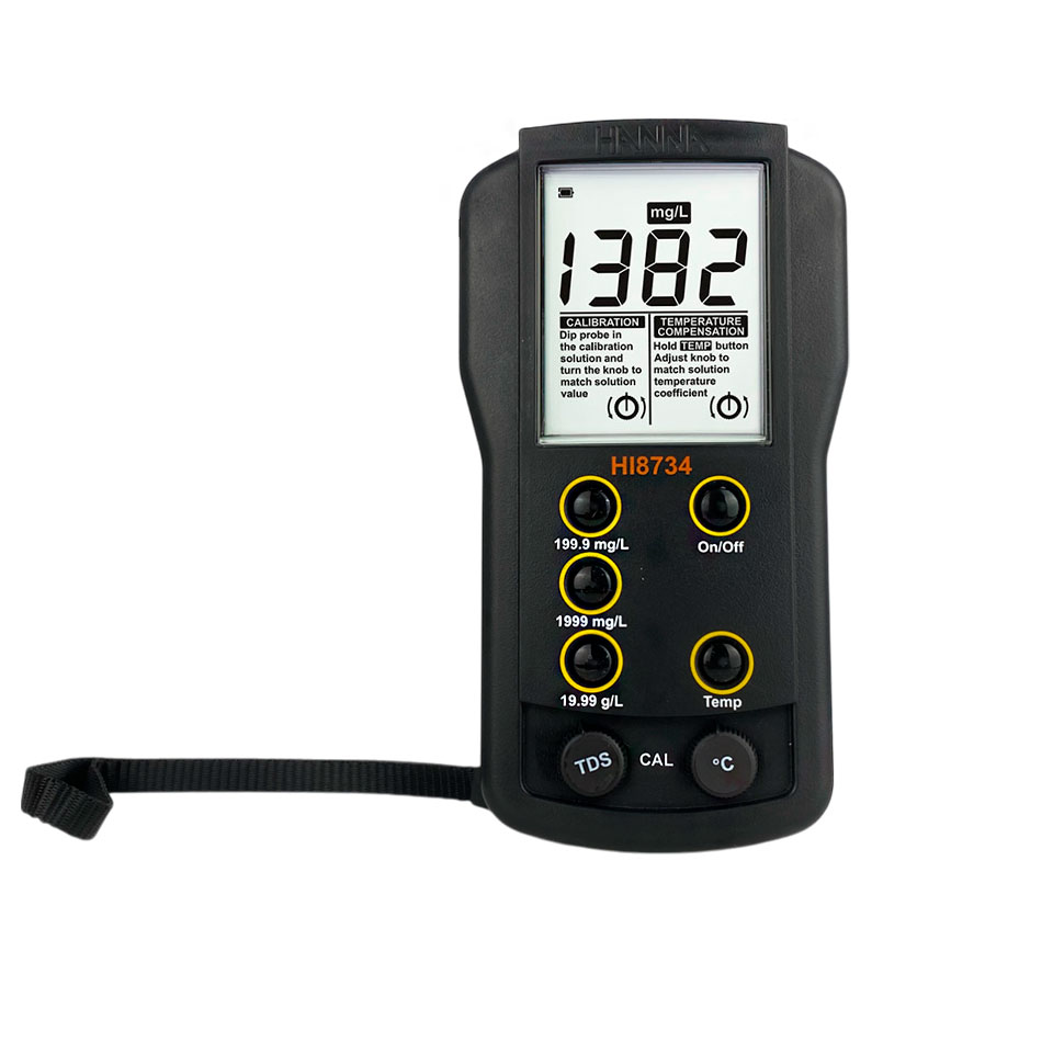 Conductivity meter HANNA HI 8734 (portable, automatic temperature compensation)