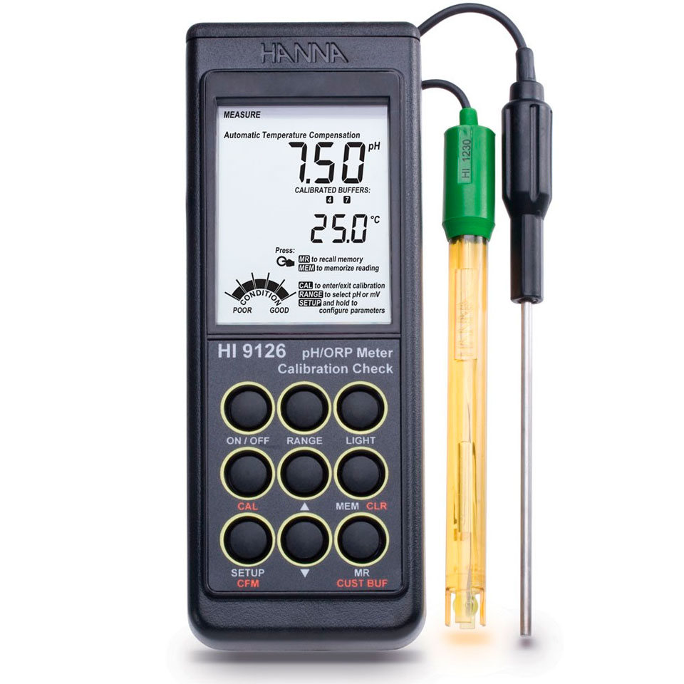Multiparameter meter HANNA HI 9126 (portable, with auto-calibration)