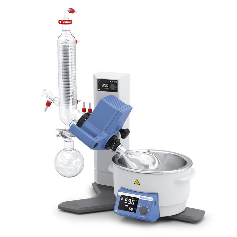 Rotary evaporator IKA RV 8 V (300 rpm, 180 °C)
