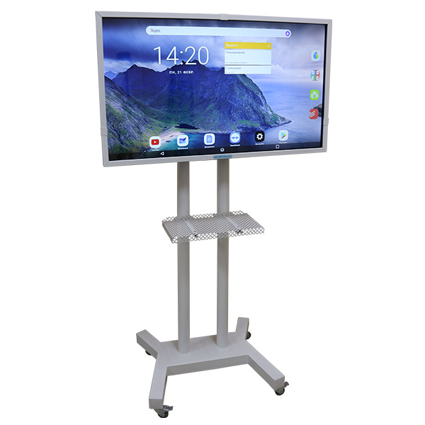 InterTouch 43 dyuymli IP-43 AS interaktiv paneli, mobil pol stendli