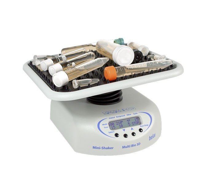 Mini shaker BioSan 3D with platform PP-4S (up to 100 rpm, up to 1 kg)