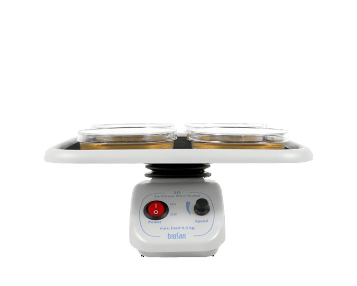 Mini shaker BioSan 3D with platform PP-4S and TP-26 (5-60 rpm, up to 0.5 kg)