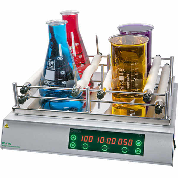 Laboratory orbital shaker EKROS-6410 (PE-6410) (multiple with heating, up to 200 rpm) Ecochem