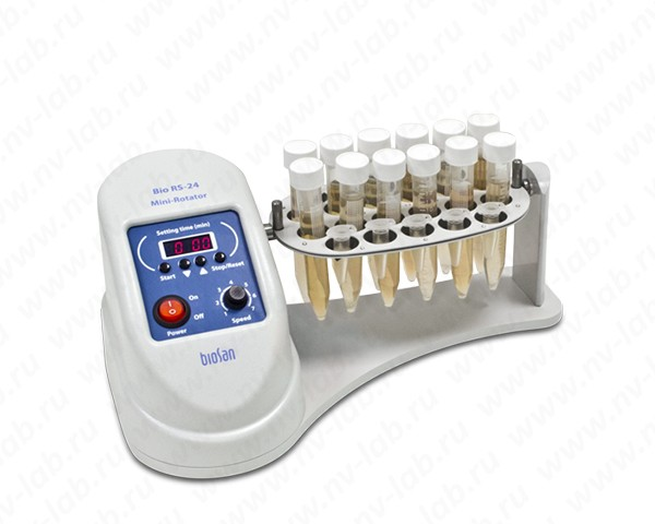 Mini-rotator Bio RS-24, BioSan, with platform PRS-22 for 22 samples, 1.5-15 ml
