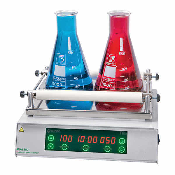 Orbital laboratory shaker EKROS-6300 (PE-6300) (double, heated, up to 200 rpm), Ecochem