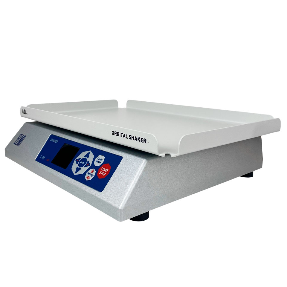 Medical orbital shaker ELMI S-3M.A20 (digital, 235×355 mm, amplitude 20 mm, up to 300 rpm)