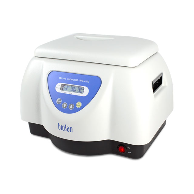 Water bath WB-4MS BioSan (thermostatic, with stirring, +100g, 4 l, stainless)