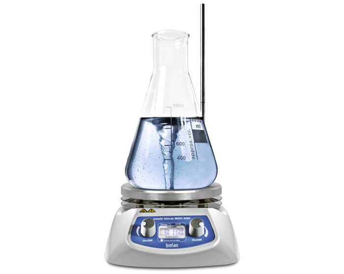 Magnetic stirrer MSH-300i BioSan, heated, digital up to +330°C, up to 20 l, variable up to 150°C, 1250 rpm, d=160mm (tripod, variable el. 6*25mm)