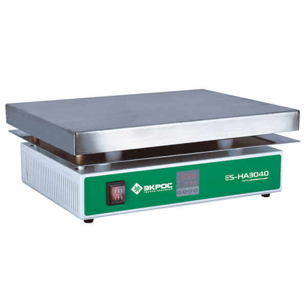 Heating plate Ekroskhim ES-HA3040 (350 °C, 400×400 mm, stainless steel)