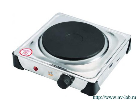 Electric stove Irit IR-8201 1-conf. with thermoregulation, closed spiral, 1.0 kW stainless steel body