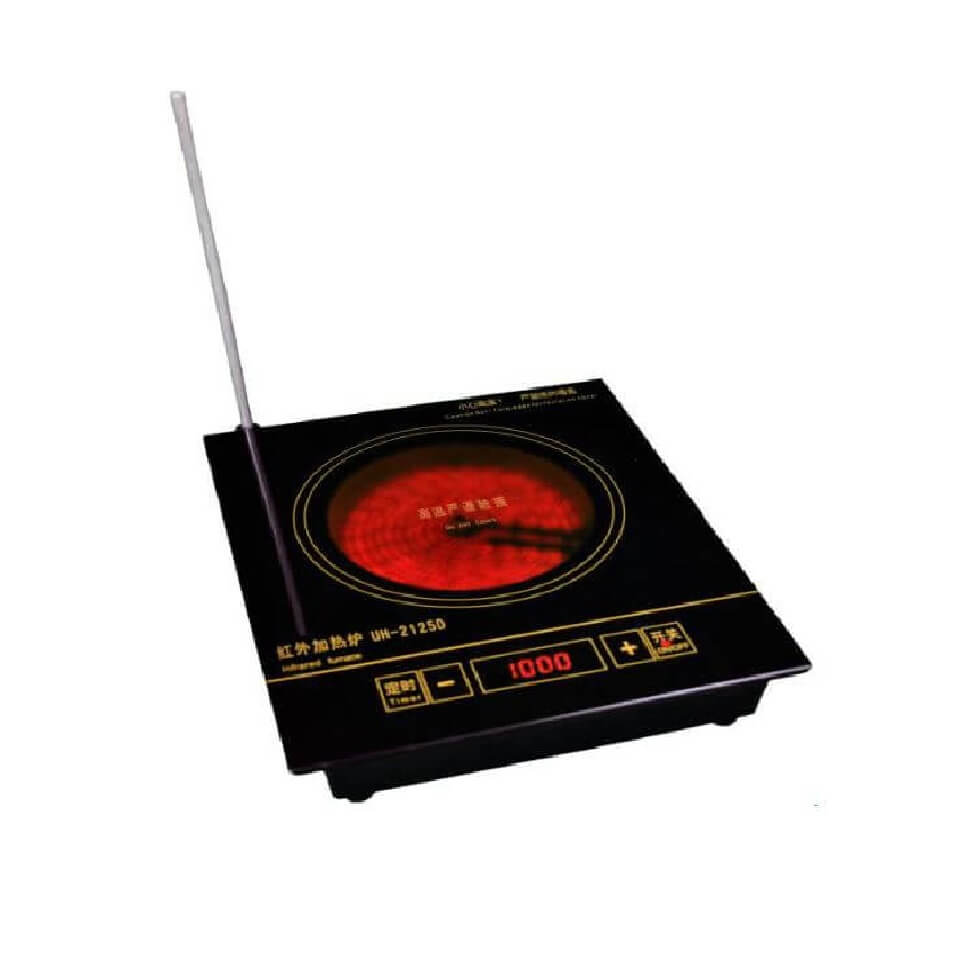 Heating plate ULAB UH-2125D (500 °C, 210x260 mm, heat-resistant glass)