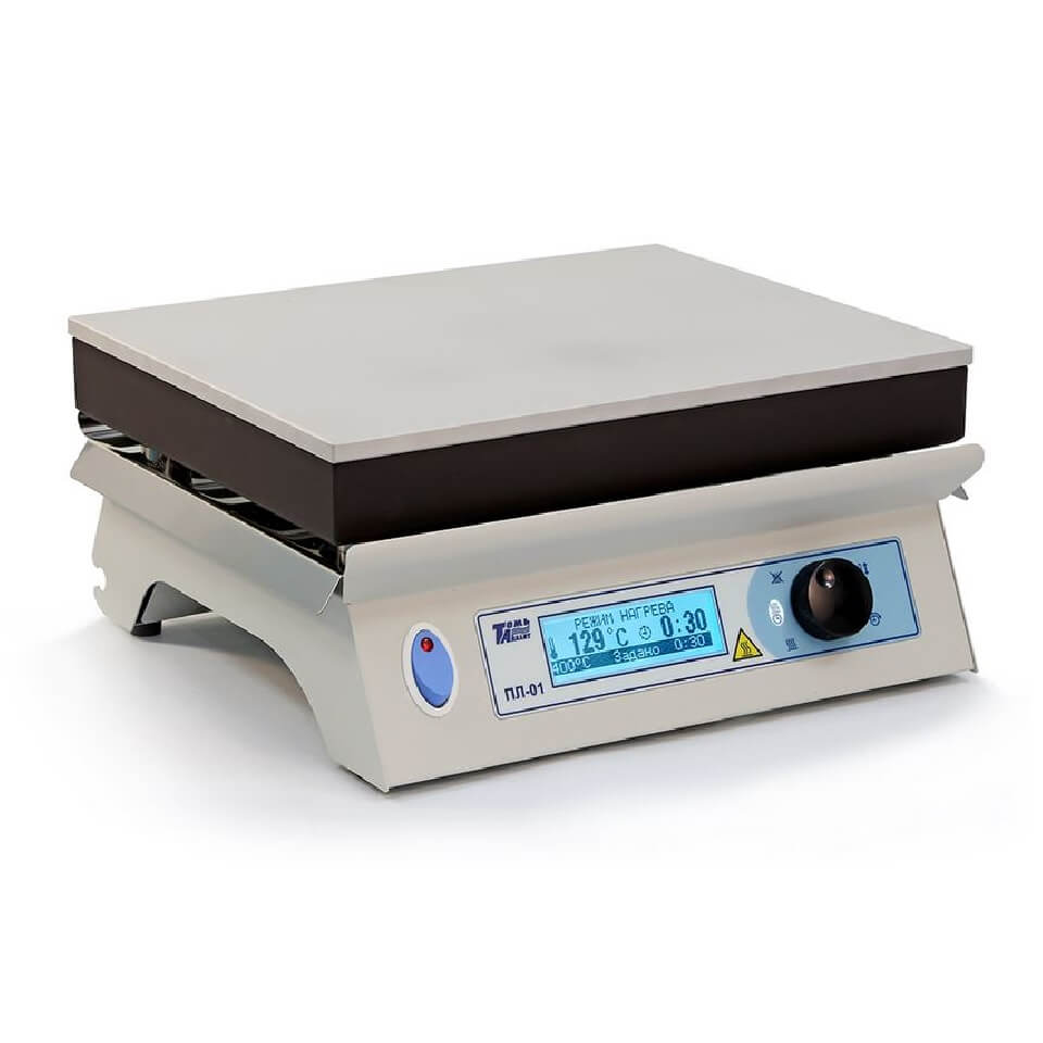 Heating plate TomAnalit PL-01 (400 °C, 284×220 mm, duralumin)