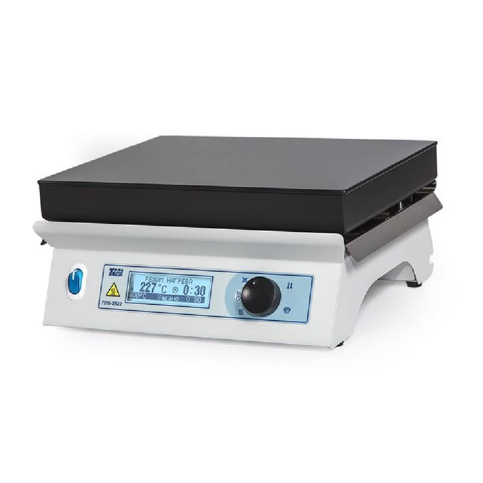 Heating plate TomAnalit PLC-2822 (500 °C, 284×224 mm, glass ceramics)