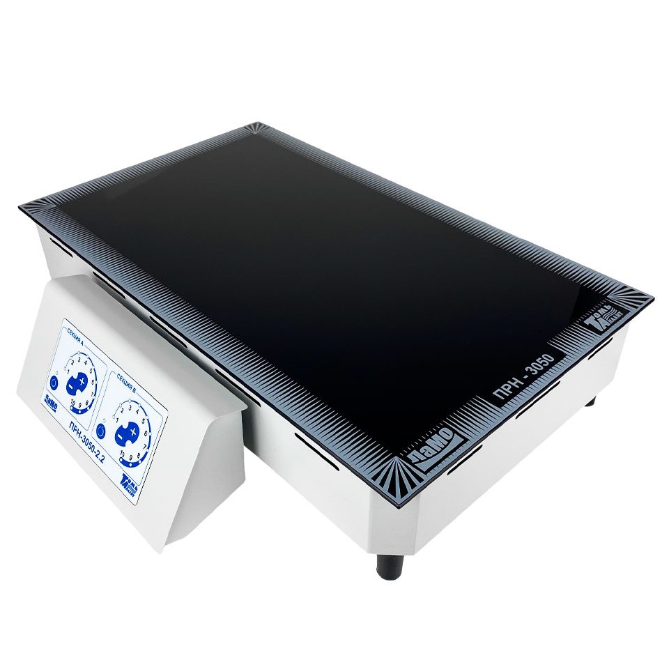 Heating plate TomAnalit PRN-3050-2.2 (450 °C, 300×500 mm, glass ceramics)