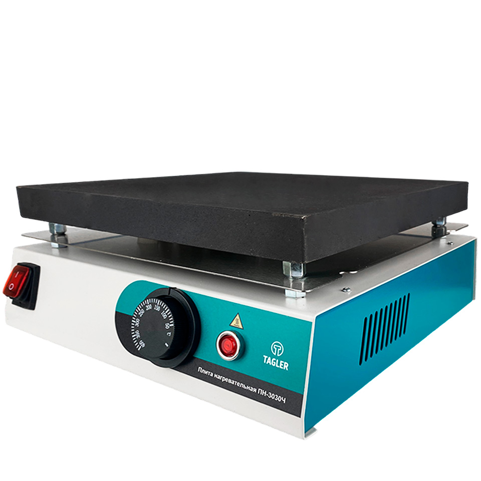 Heating plate TAGLER PN-3030Ch (400 °C, 300×300 mm, cast iron)