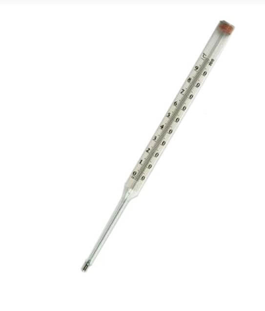 Direct technical thermometer TTM P No. 6 (HF 240 mm, LF 163 mm, mercury, glass) CD1, art. 200875, CD2, art. 200038