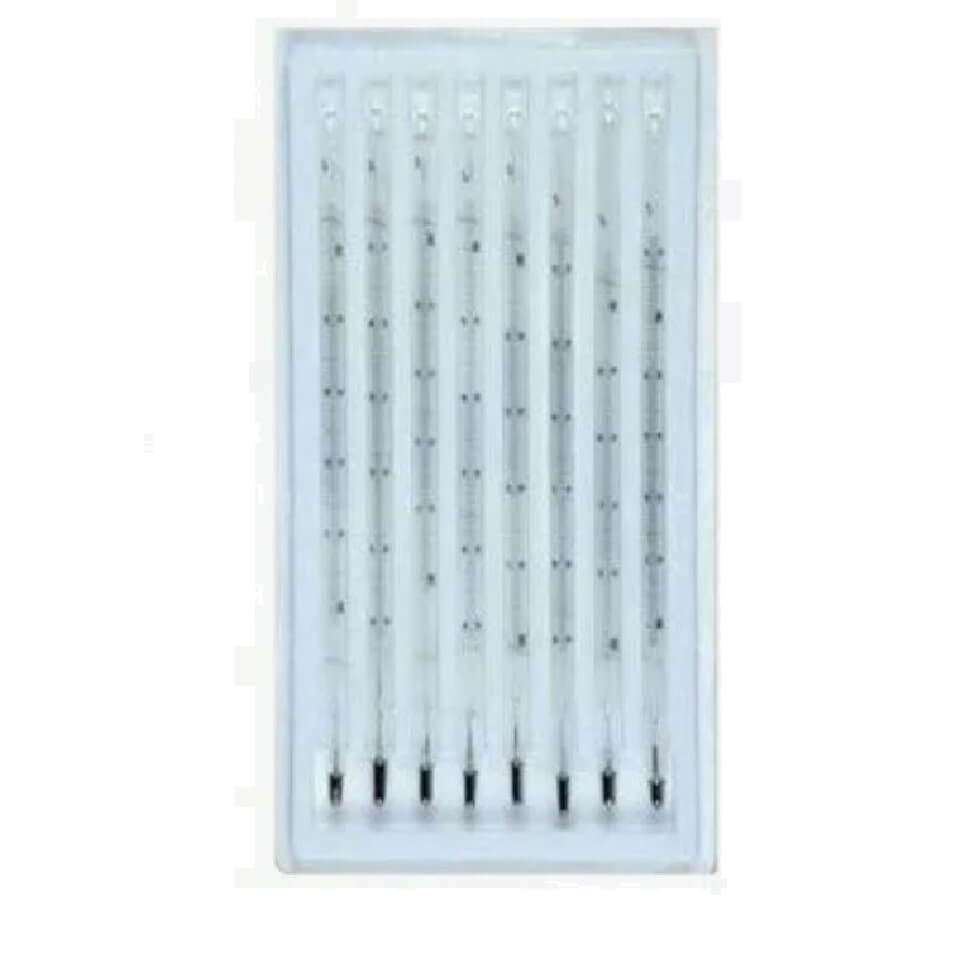 Set of laboratory thermometers TL-6M (mercury, glass), 8 pieces, art. 200443-M