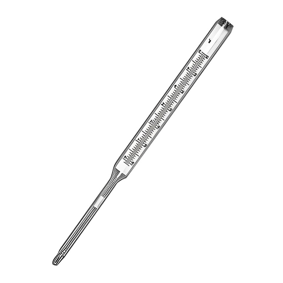 Laboratory thermometer SP-64 No. 2 (mercury, glass)