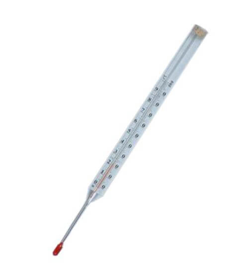 Direct technical thermometer SP-2P No. 4 (HF 220 mm, LF 160 mm, kerosene, glass), art. 200243
