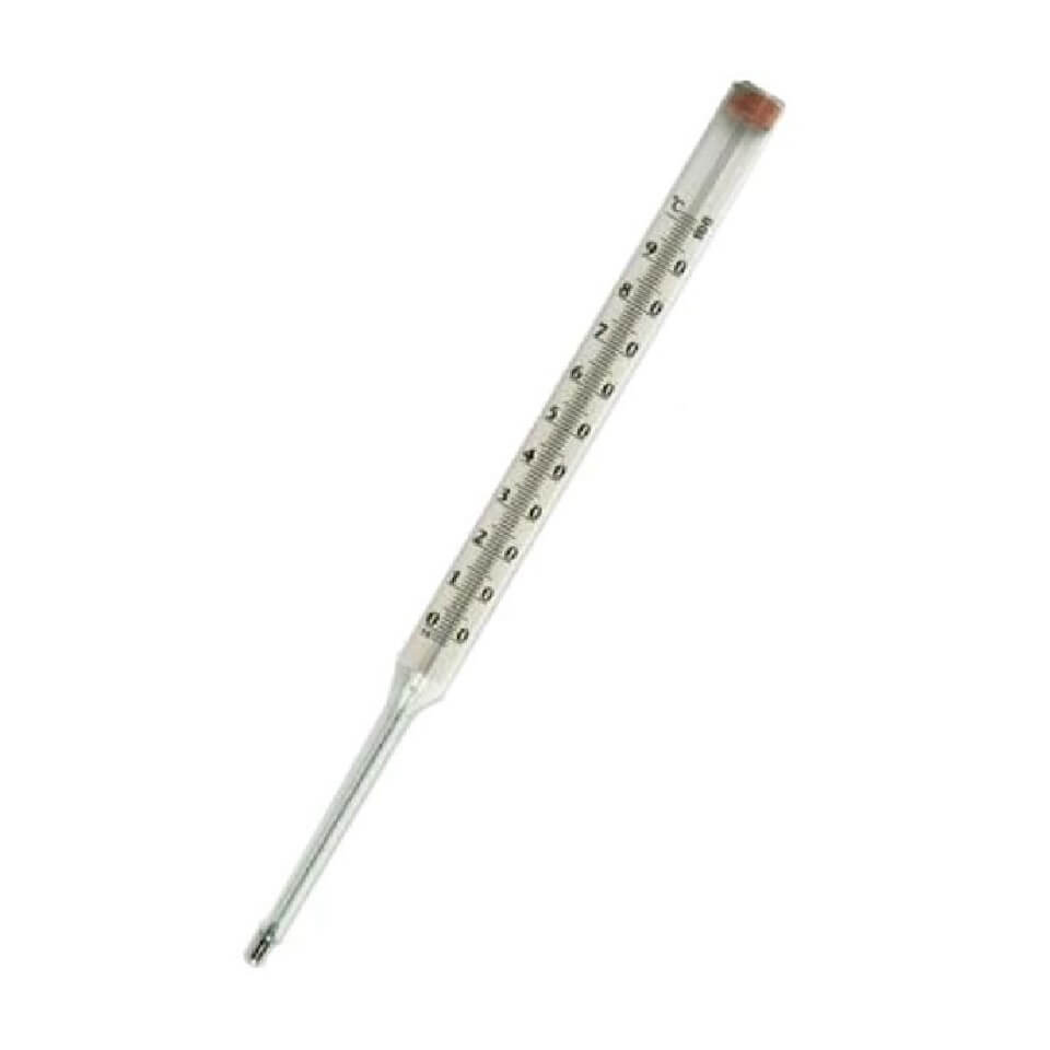 Direct technical thermometer TT P No. 4 (HF 240 mm, LF 103 mm, CD 1, mercury, glass), art. 200017