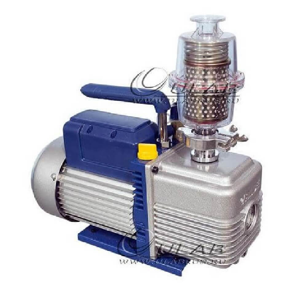 Rotary vane vacuum pump ULAB UV-2004K (240 l/min, 0.2 Pa, with oil mist trap)
