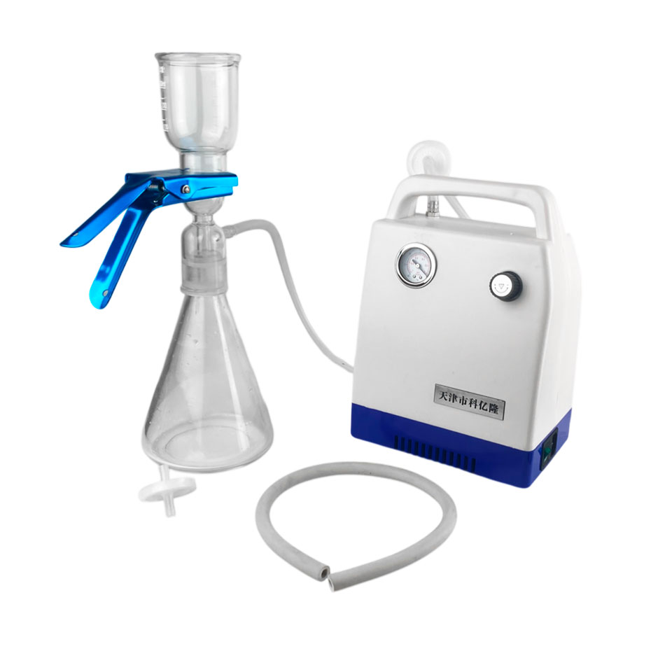 Vacuum filtration device Stegler PVF-47-1S (glass, funnel 47 mm, 1x300 ml, receiver flask 1 l, pump)