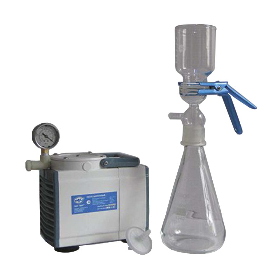Vacuum filtration device for obtaining clean filtrates PVF-47/3 N B (S)