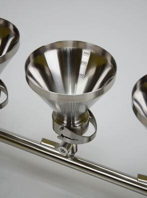Filter cell with 2 stainless steel funnels for filter Ø47 mm (500 ml)