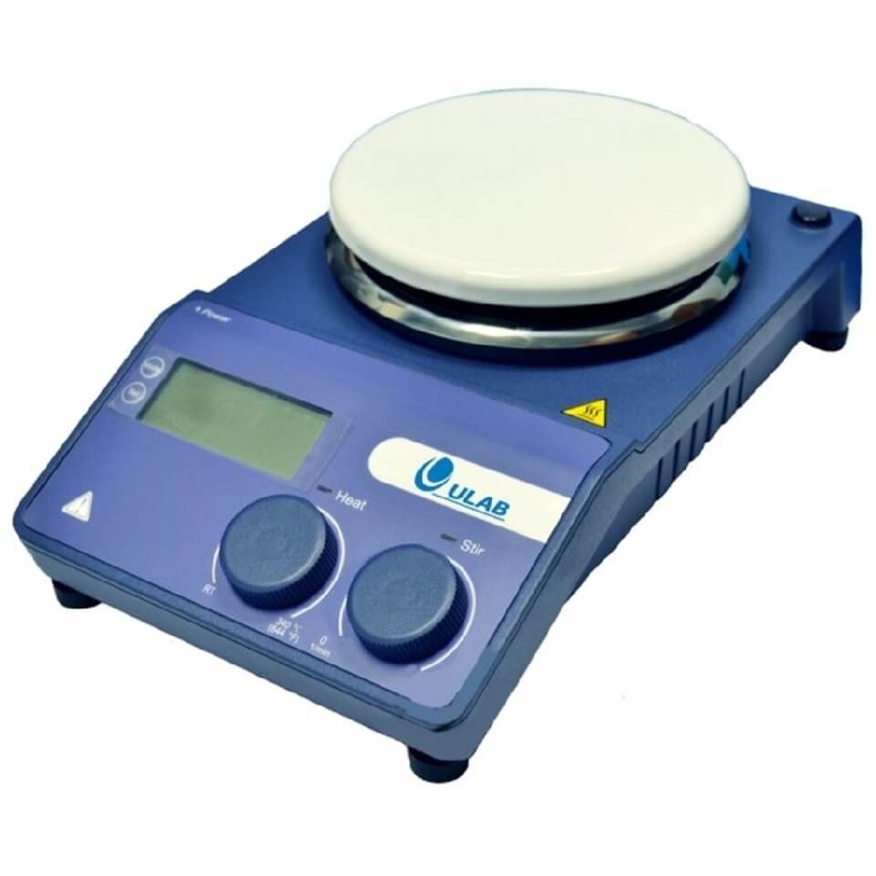 Magnetic stirrer ULAB US-1500D (20 l, 0…1500 rpm, +340 °C)