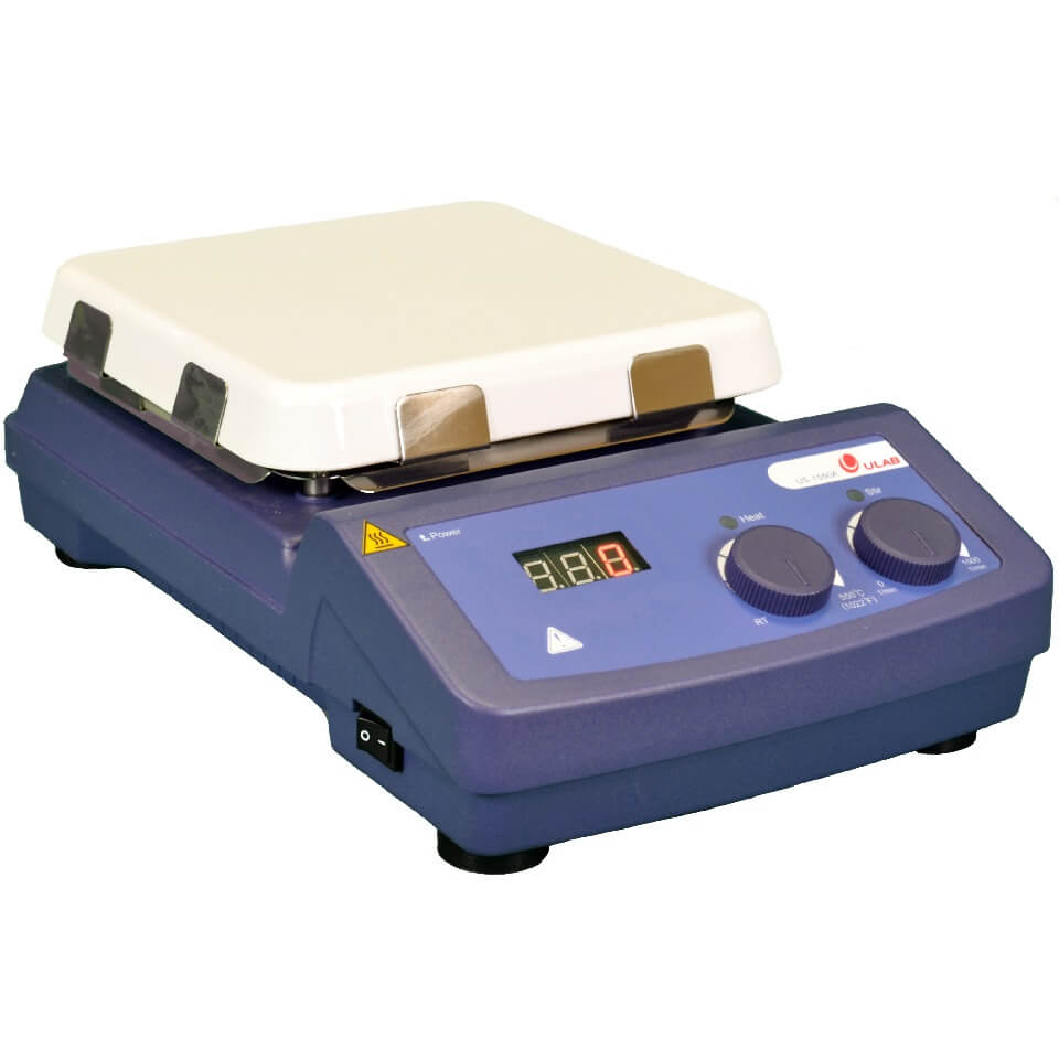 Magnetic stirrer ULAB US-1550A (20 l, 0…1500 rpm, +550 °C)