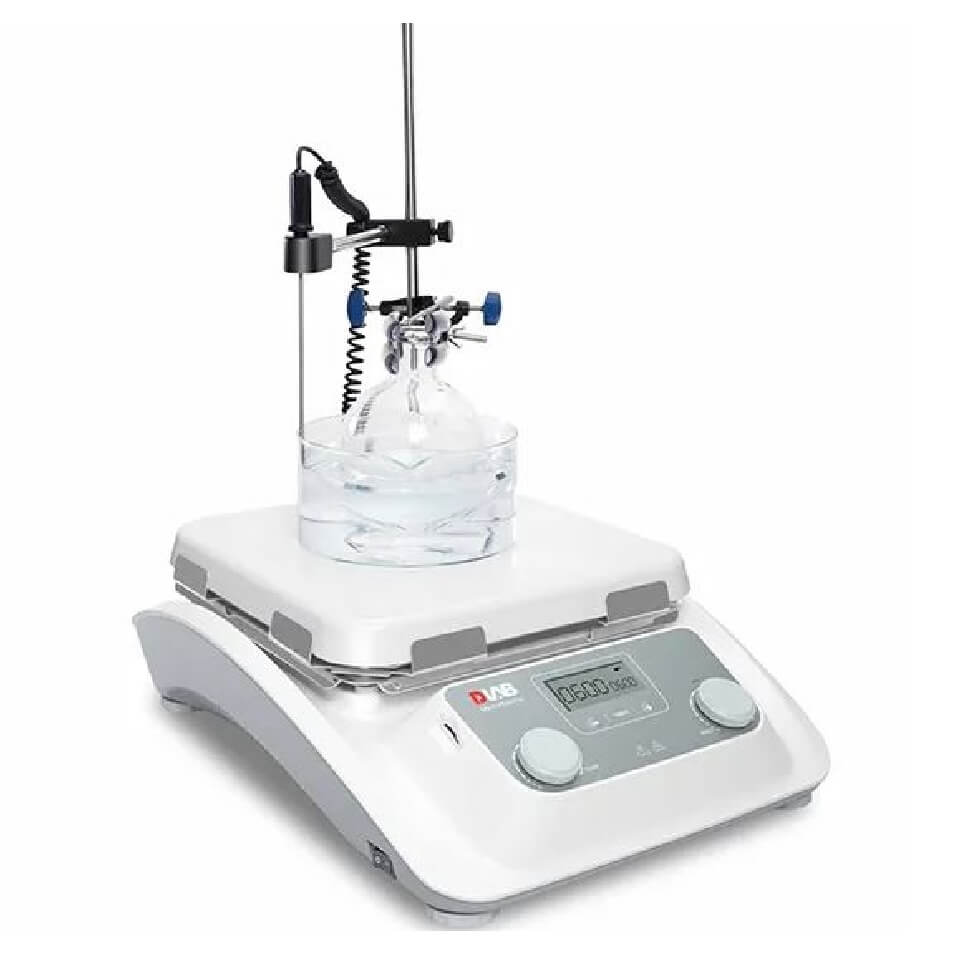 Magnetic stirrer DLAB MS10-H500-Pro, var. 2 (30 l, 100…1500 rpm, 500 °C), art. 8130132117 + 18900016 + 18900017