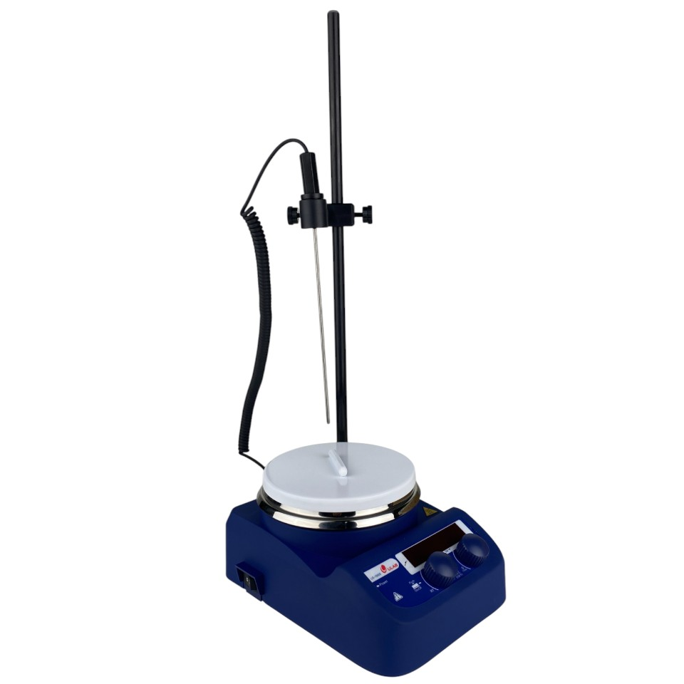 Magnetic stirrer ULAB US-1500S (3 l, 200…1500 rpm, +280 °C)