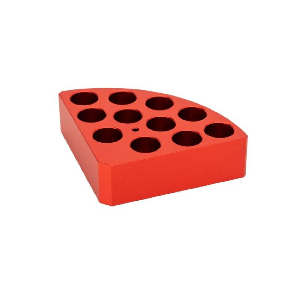 DLAB sectional heating module, red, 11 holes, capacity 4 ml, Ø15.2 mm, depth 20 mm, art. 18900002