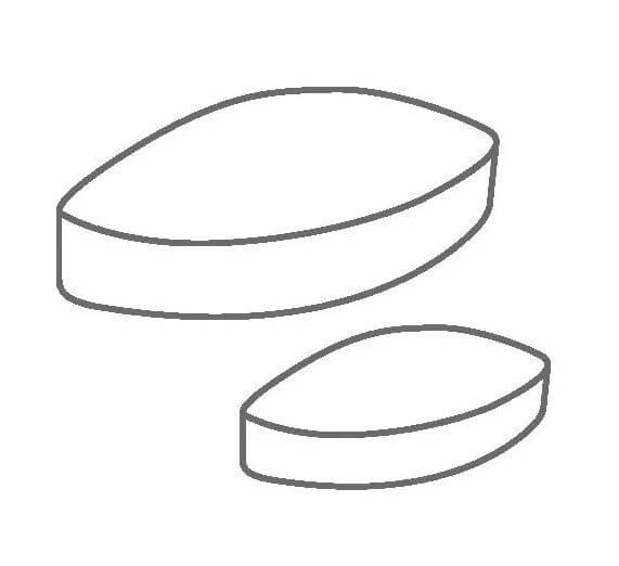 Set of stirrers IKA IKAFLON 70 ellipse (Ø20×70 mm, 5 pcs/pack)