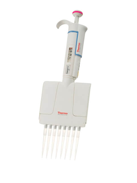 Mechanical dispenser Lenpipet TECHNO F1 1-10 µl, 8-channel