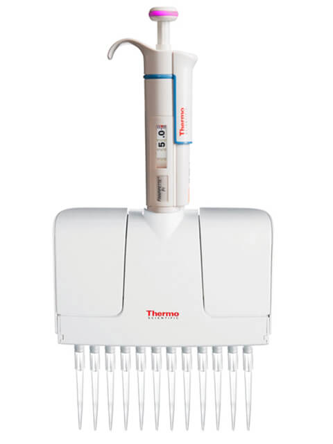 Mechanical dispenser Lenpipet TECHNO F1 1-10 µl, 12-channel