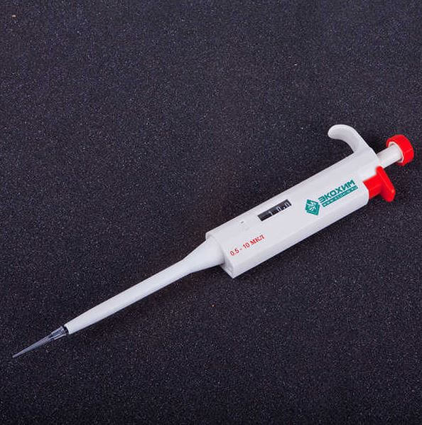 Dispenser Ecokhim OPA-0.5-10 (0.5-10 µl, 1-channel, mechanical)